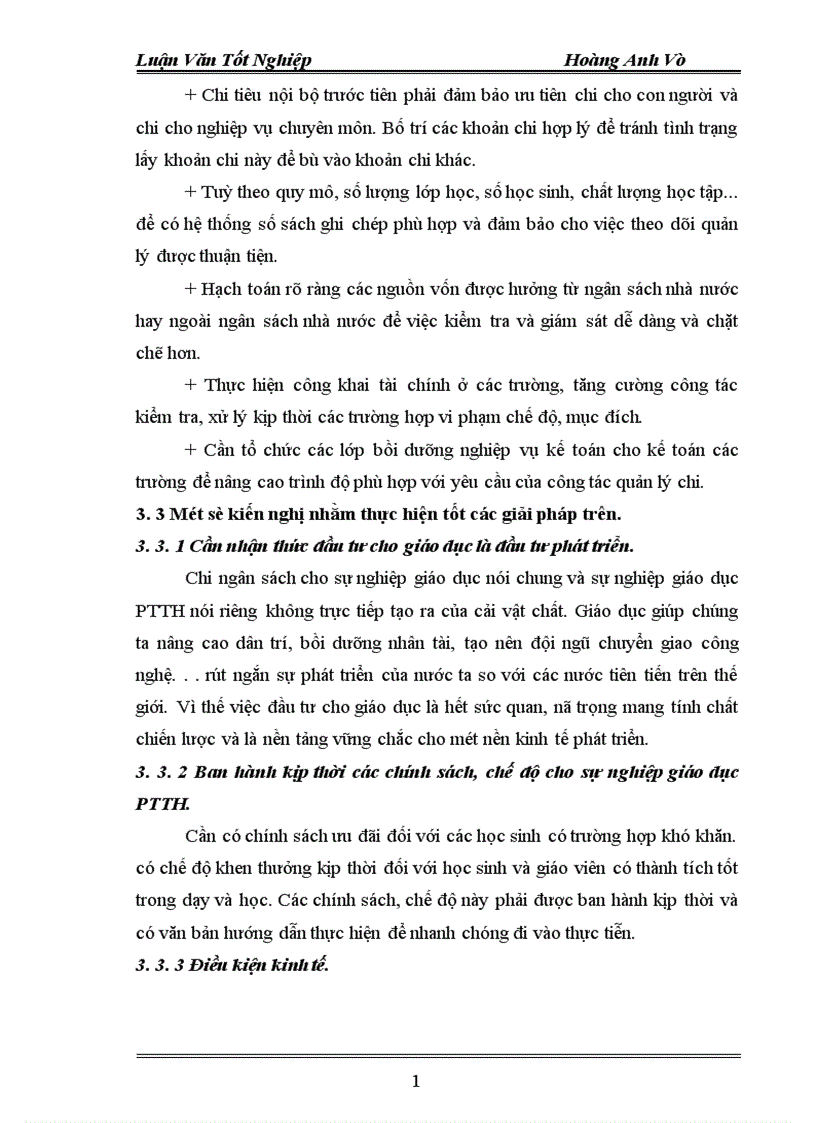 image for page Thực trạng quản lý chi ngân sách nhà nước cho sự nghiệp giáo dục PTTH trên địa bàn tỉnh Phú Thọ thời gian qua