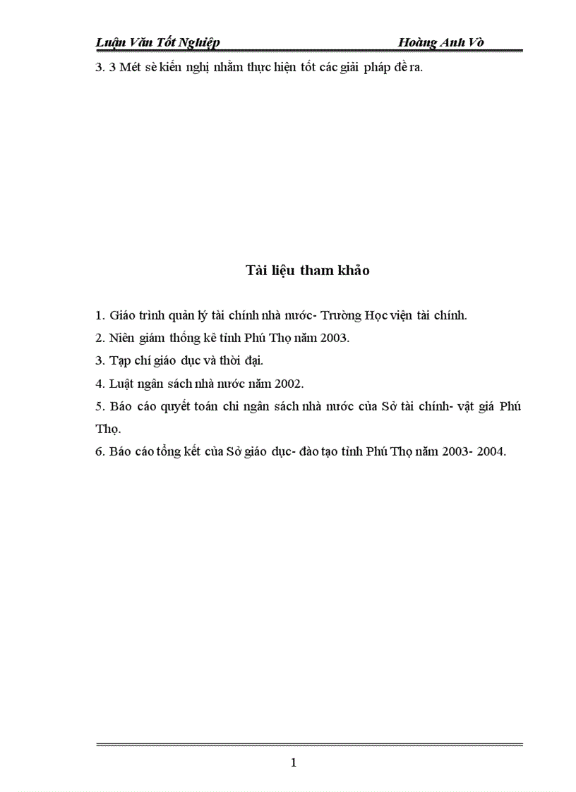 image for page Thực trạng quản lý chi ngân sách nhà nước cho sự nghiệp giáo dục PTTH trên địa bàn tỉnh Phú Thọ thời gian qua