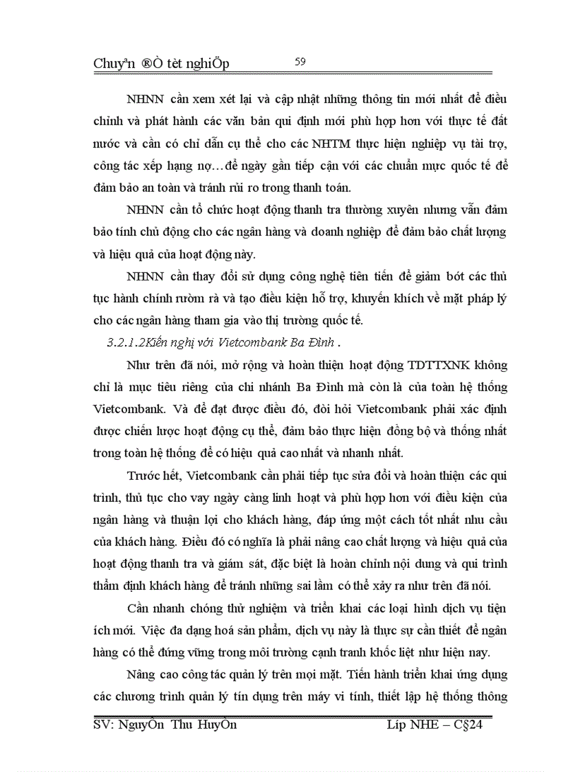 image for page Giải pháp mở rộng hoạt động tín dụng tài trợ xuất nhập khẩu tại Vietcombank chi nhánh Ba Đình 1