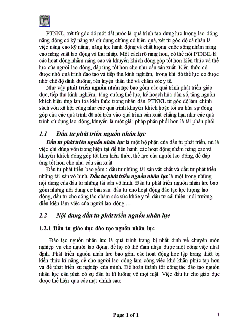 image for page Đầu tư phát triển nguồn nhân lực