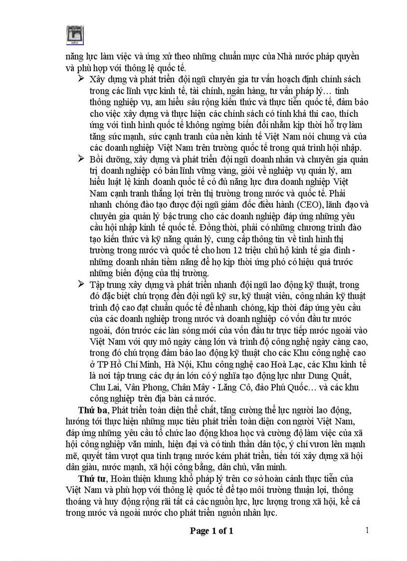image for page Đầu tư phát triển nguồn nhân lực