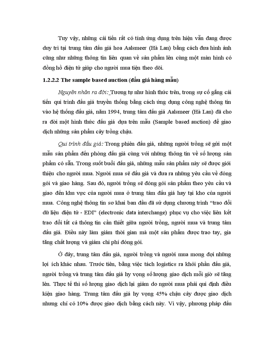 image for page Hoạt động của trung tâm đấu giá hoa Hà Lan và khả năng áp dụng tại Việt Nam