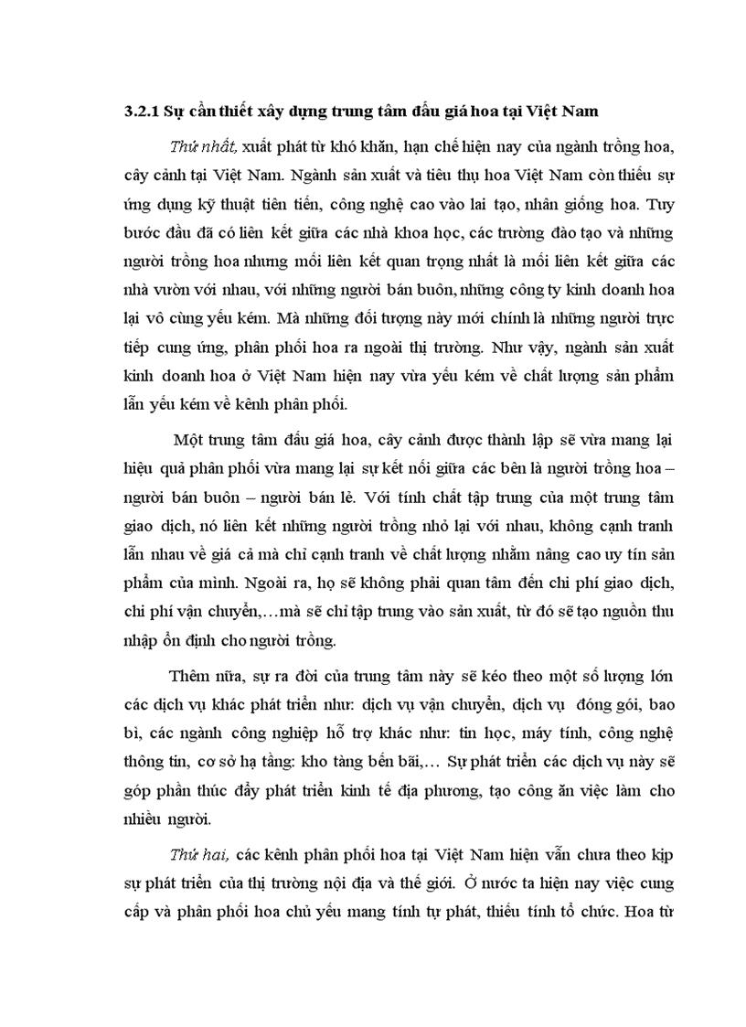 image for page Hoạt động của trung tâm đấu giá hoa Hà Lan và khả năng áp dụng tại Việt Nam