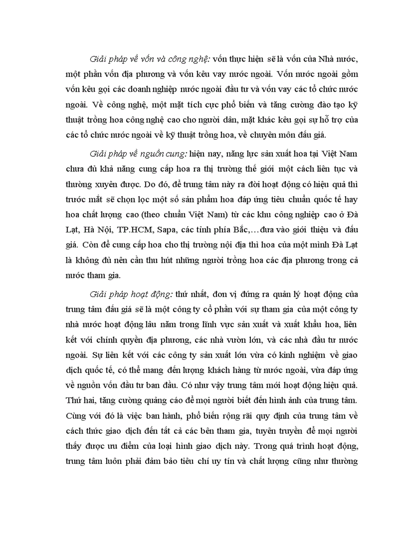 image for page Hoạt động của trung tâm đấu giá hoa Hà Lan và khả năng áp dụng tại Việt Nam