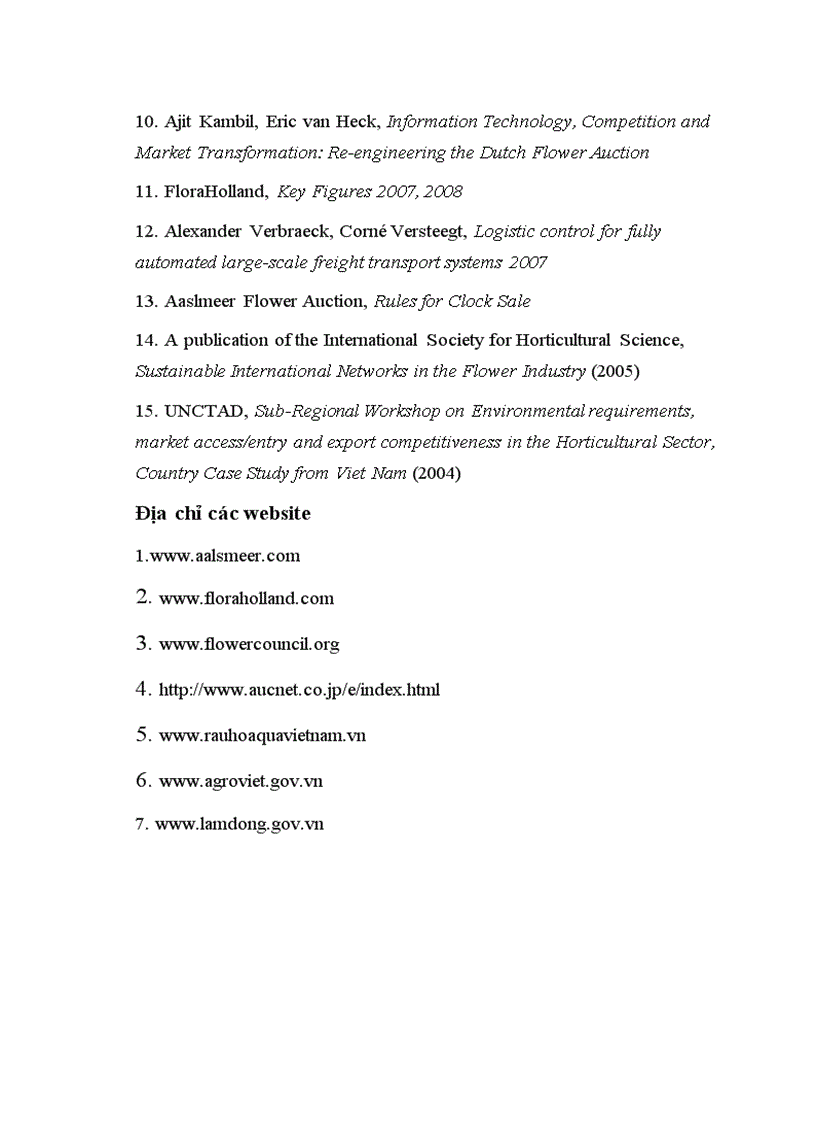image for page Hoạt động của trung tâm đấu giá hoa Hà Lan và khả năng áp dụng tại Việt Nam