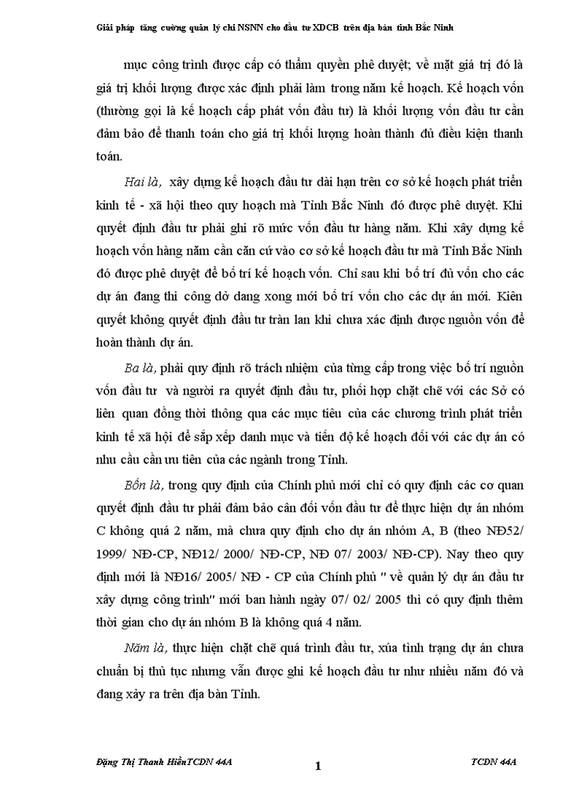 image for page Giải pháp tăng cường quản lý chi Ngân sách Nhà nước cho đầu tư XDCB trên địa bàn tỉnh Bắc Ninh