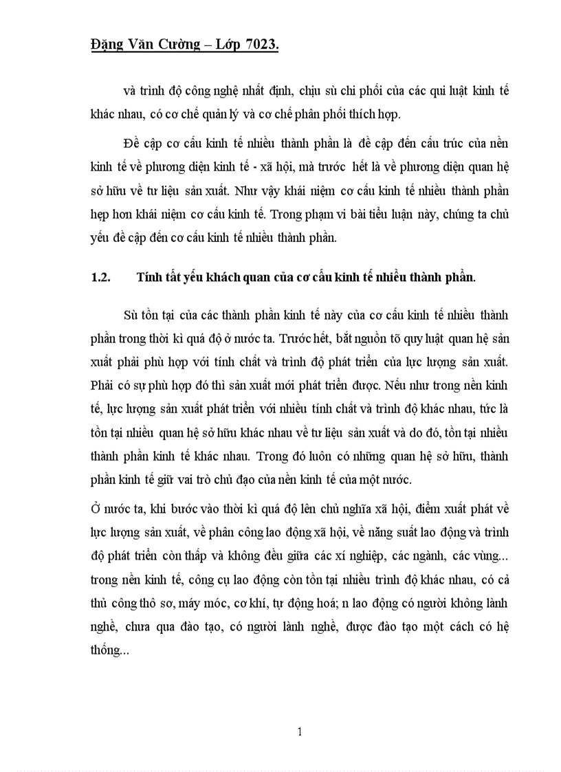 image for page Cơ cấu kinh tế nhiều thành phần trong thời kỳ quá độ lên CNXH ở Việt Nam 1