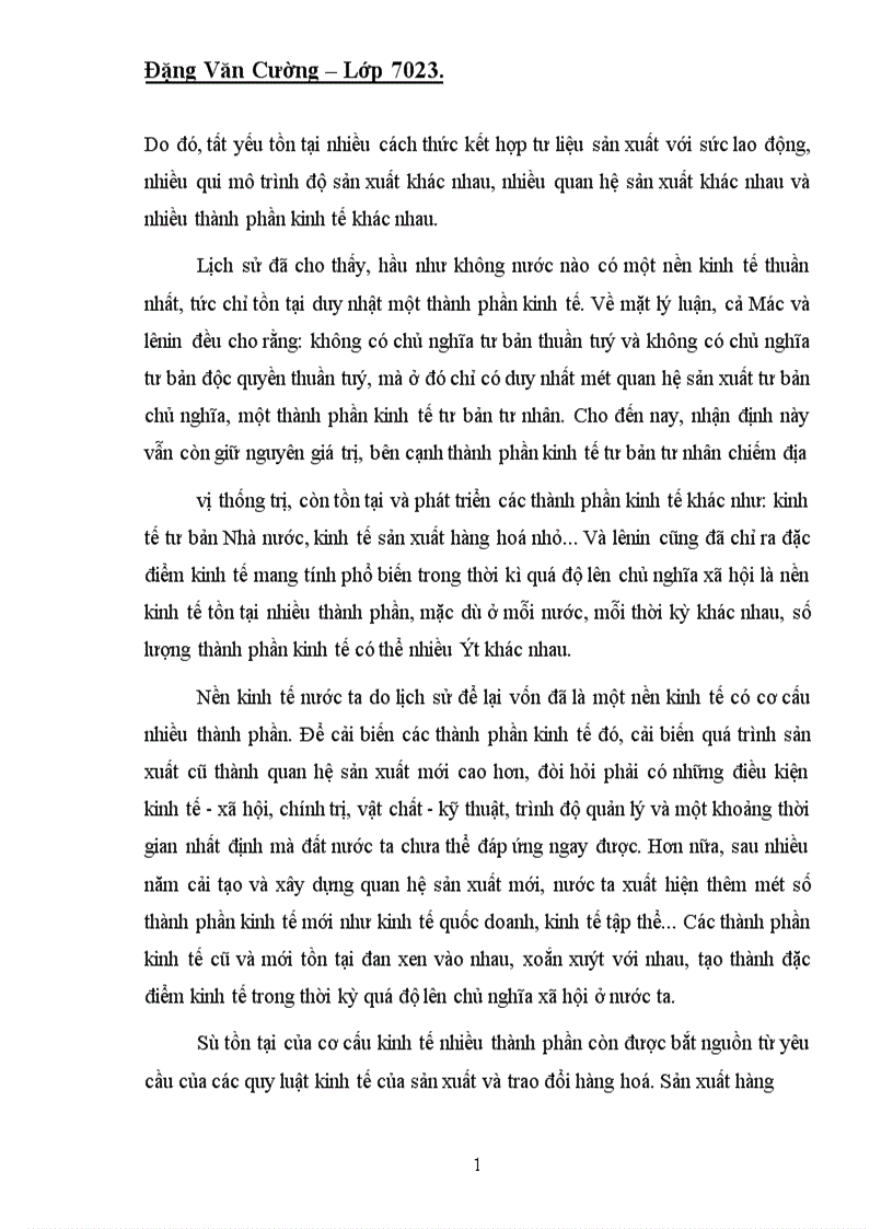 image for page Cơ cấu kinh tế nhiều thành phần trong thời kỳ quá độ lên CNXH ở Việt Nam 1