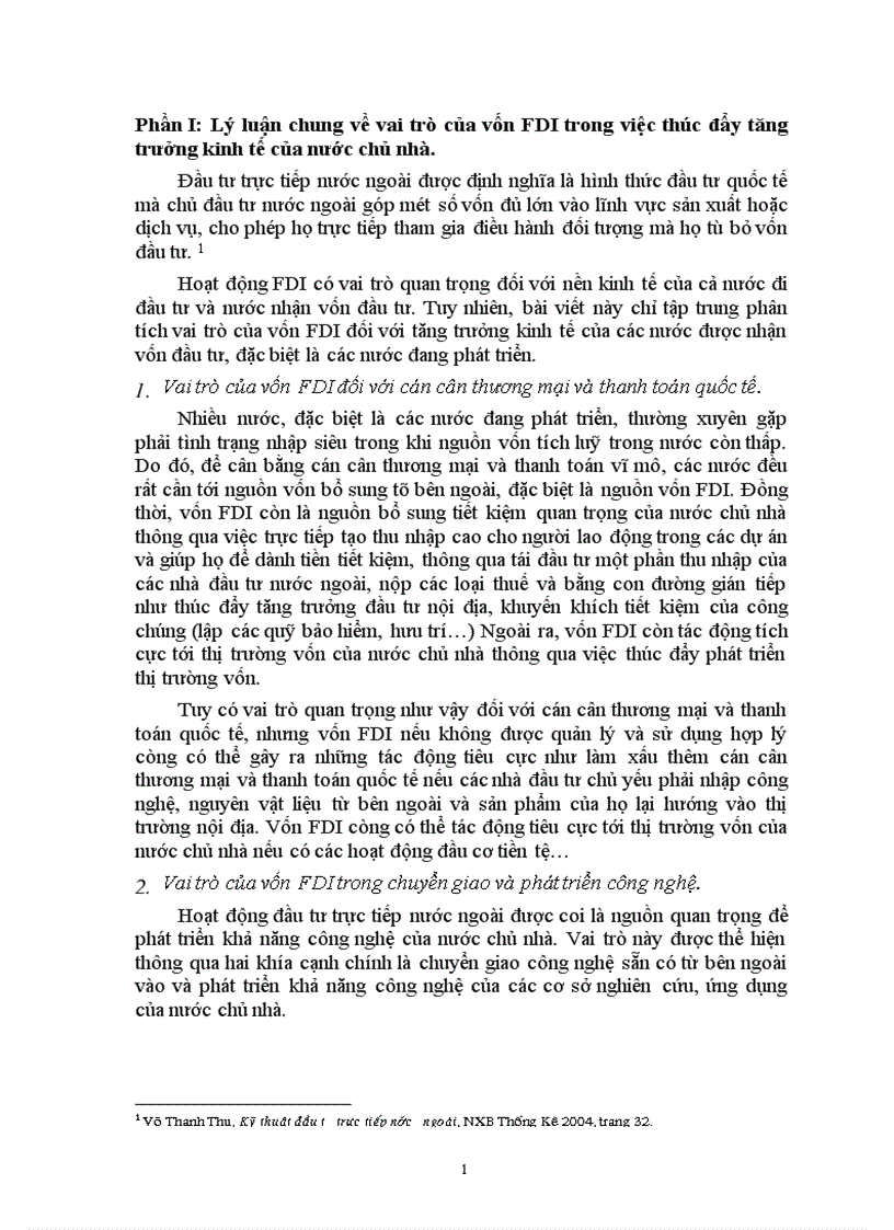 image for page Vai trò của đầu tư trực tiếp nước ngoài trong việc thúc đẩy tăng trưởng kinh tế ở Việt Nam