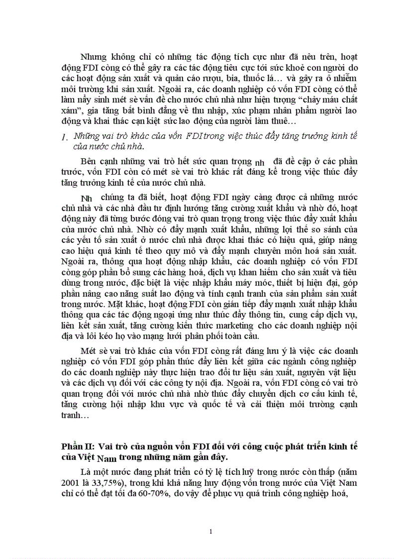 image for page Vai trò của đầu tư trực tiếp nước ngoài trong việc thúc đẩy tăng trưởng kinh tế ở Việt Nam