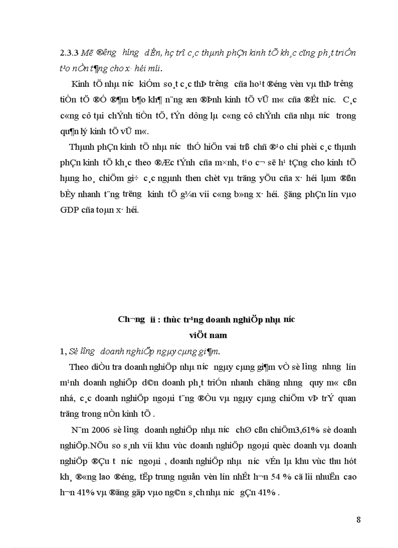 image for page Thực trạng của doanh nghiệp nhà nước Việt Nam