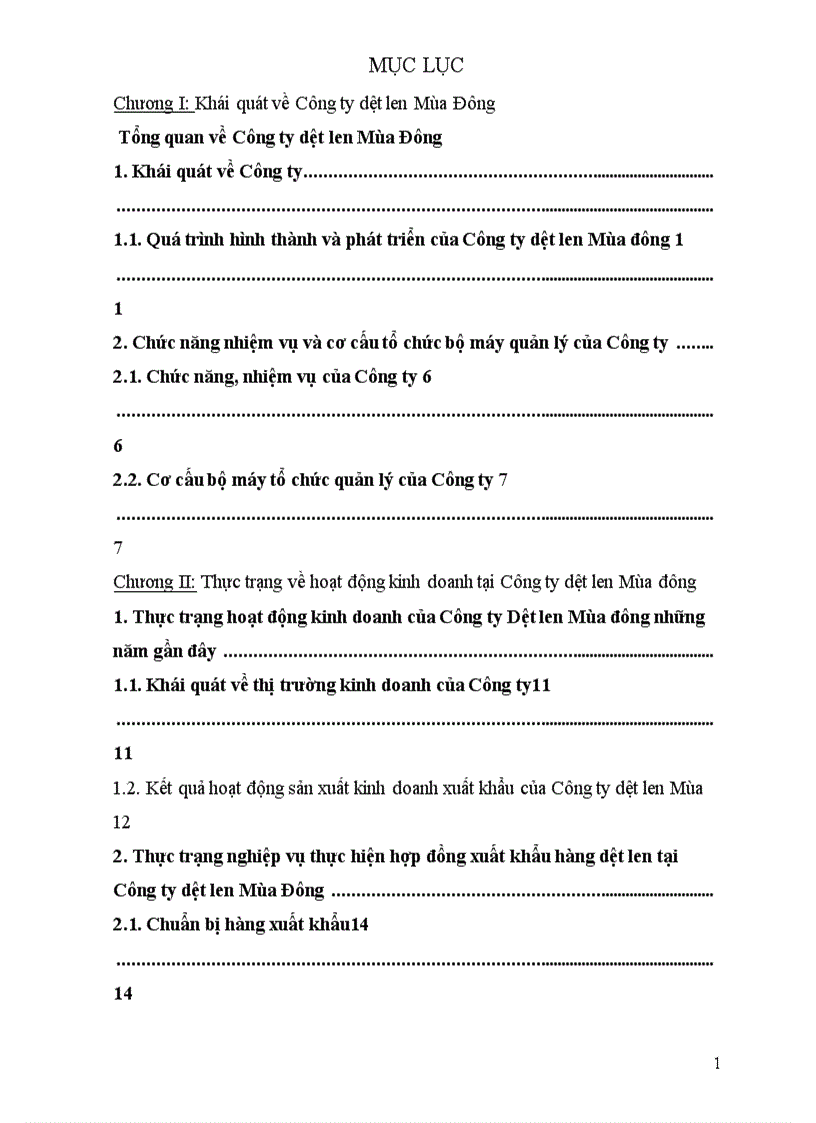 image for page Phân tích thực trạng và kiến nghị một số giải pháp hoàn thiện nghiệp vụ thực hiện hợp đồng xuất khẩu tại Cụng ty dệt len Mựa Đông