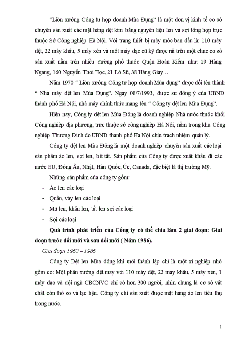image for page Phân tích thực trạng và kiến nghị một số giải pháp hoàn thiện nghiệp vụ thực hiện hợp đồng xuất khẩu tại Cụng ty dệt len Mựa Đông