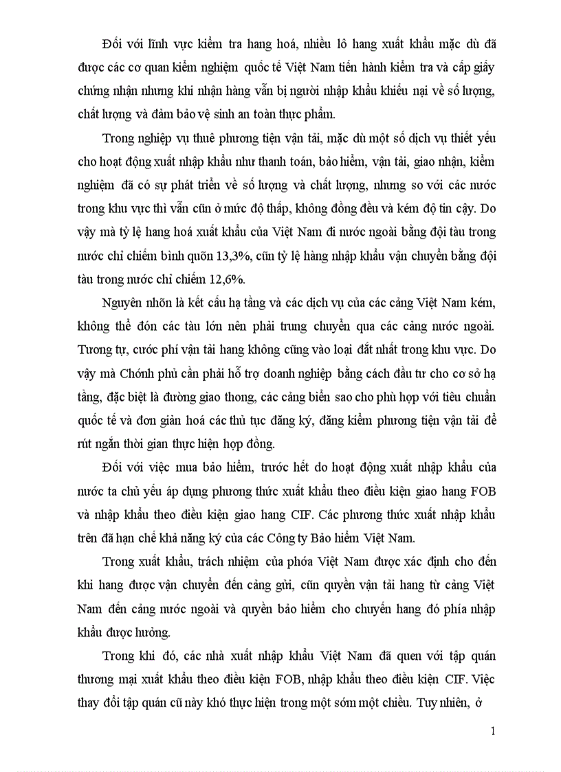 image for page Phân tích thực trạng và kiến nghị một số giải pháp hoàn thiện nghiệp vụ thực hiện hợp đồng xuất khẩu tại Cụng ty dệt len Mựa Đông
