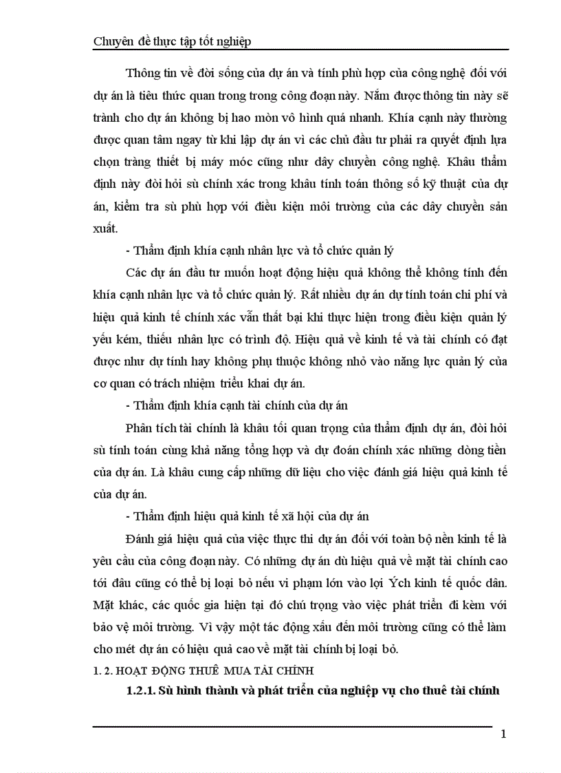 image for page Hoàn thiện công tác thẩm định tài chính dự án tại công ty cho thuê tài chính I NHN0 PTNT 1
