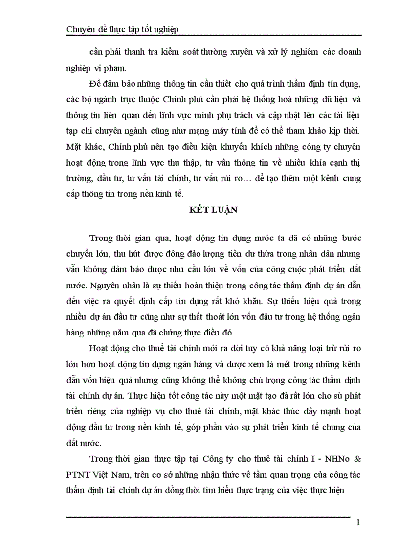 image for page Hoàn thiện công tác thẩm định tài chính dự án tại công ty cho thuê tài chính I NHN0 PTNT 1