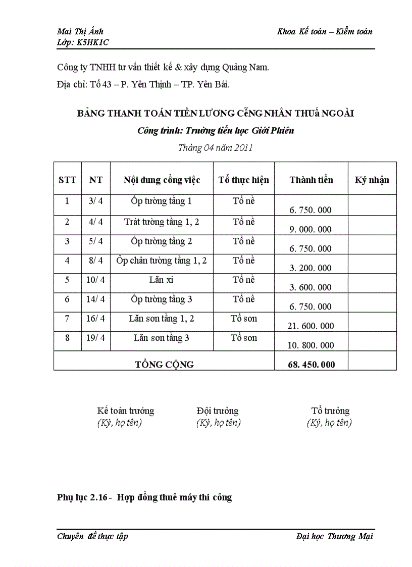 image for page Kế toán chi phí xây lắp công trình Trường tiểu học Giới Phiên 1