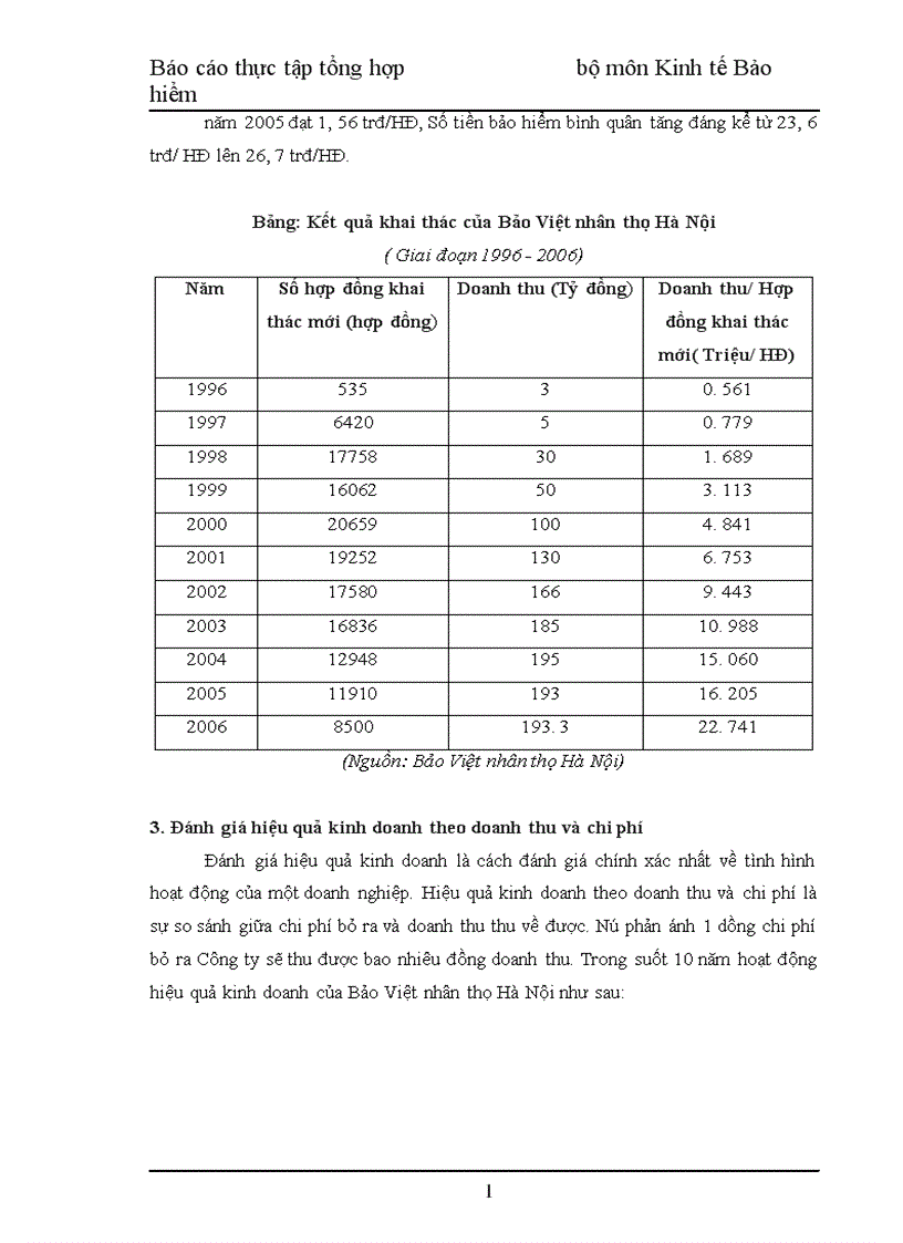 image for page Báo cáo thực tập tổng hợp tại Công ty Bảo Việt nhân thọ Hà Nội