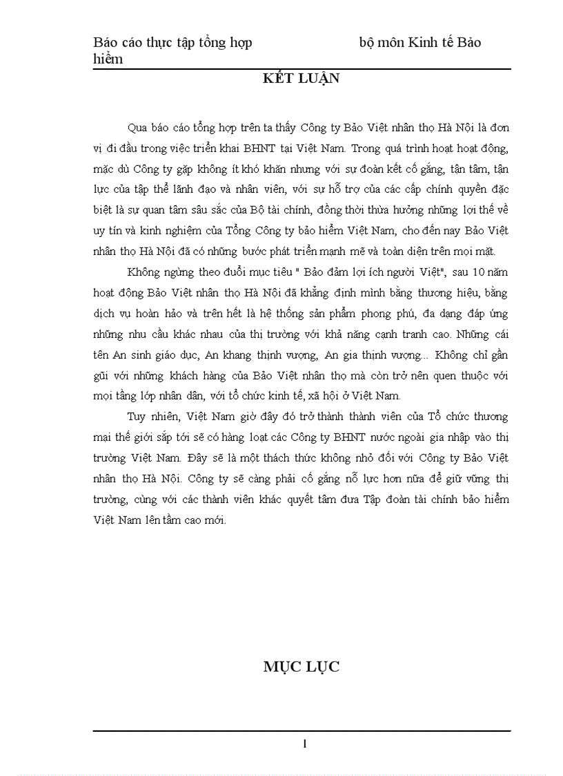image for page Báo cáo thực tập tổng hợp tại Công ty Bảo Việt nhân thọ Hà Nội