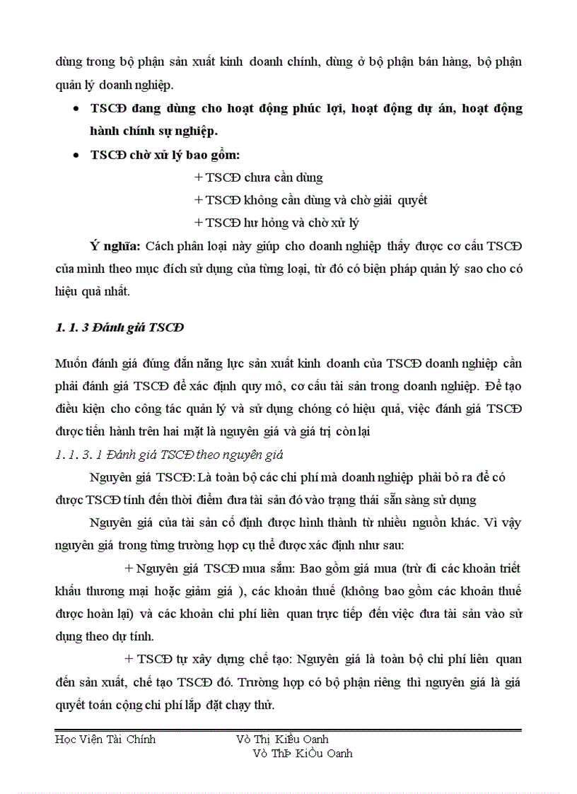 image for page Tổ chức công tác TSCĐ và phân tích tình hình quản lý trang bị và sử dụng TSCĐ ở Công ty S X XNK xe đạp xe máy Hà Nội 1