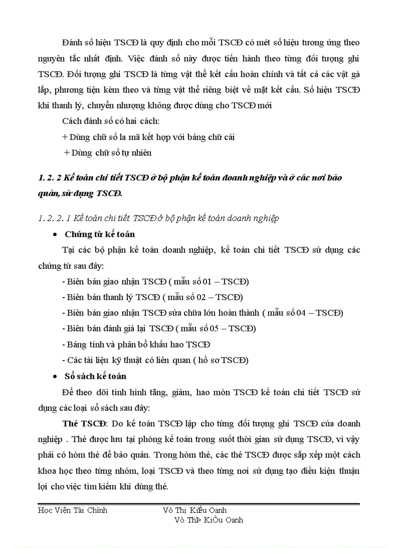 image for page Tổ chức công tác TSCĐ và phân tích tình hình quản lý trang bị và sử dụng TSCĐ ở Công ty S X XNK xe đạp xe máy Hà Nội 1