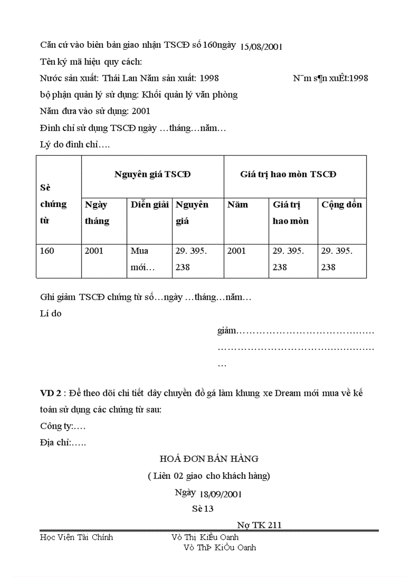 image for page Tổ chức công tác TSCĐ và phân tích tình hình quản lý trang bị và sử dụng TSCĐ ở Công ty S X XNK xe đạp xe máy Hà Nội 1