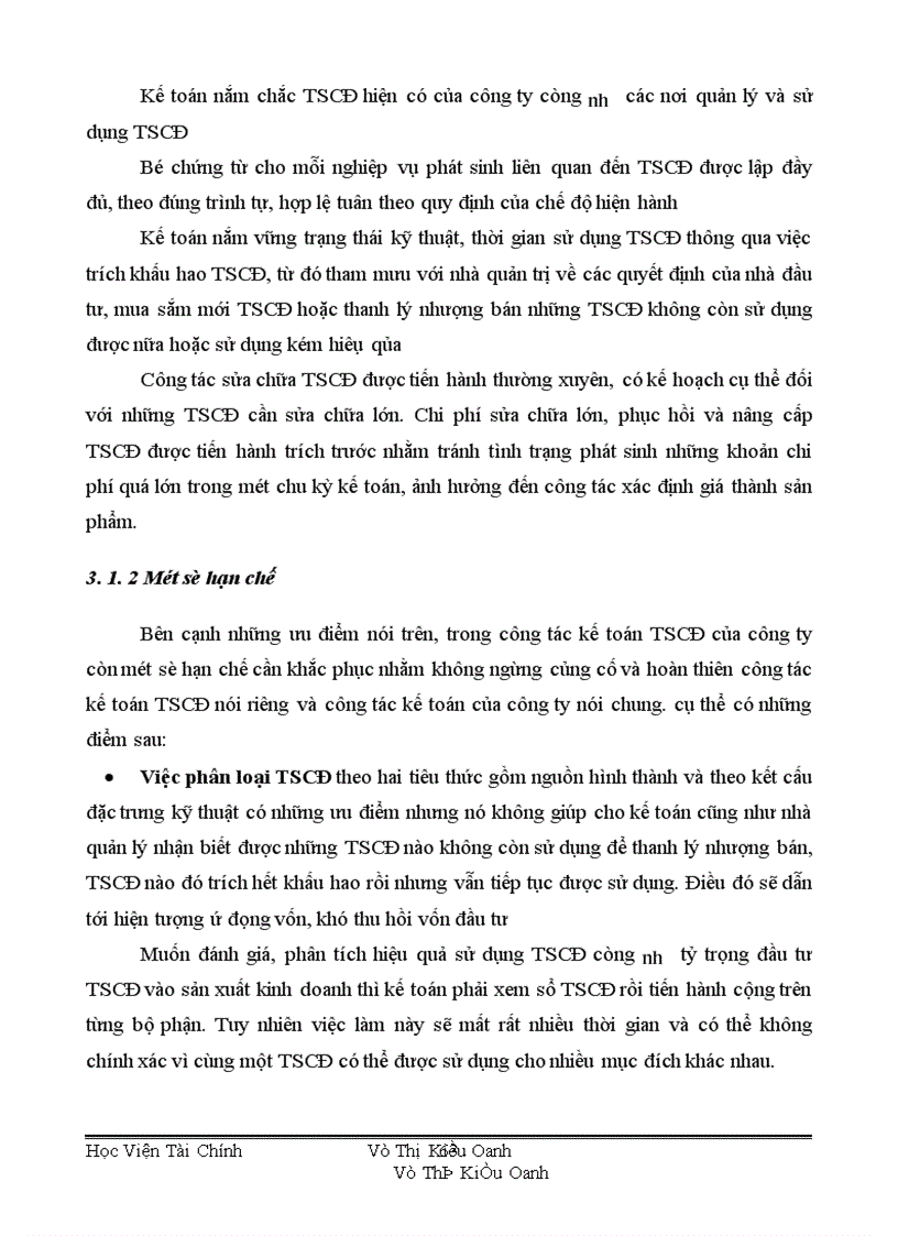 image for page Tổ chức công tác TSCĐ và phân tích tình hình quản lý trang bị và sử dụng TSCĐ ở Công ty S X XNK xe đạp xe máy Hà Nội 1