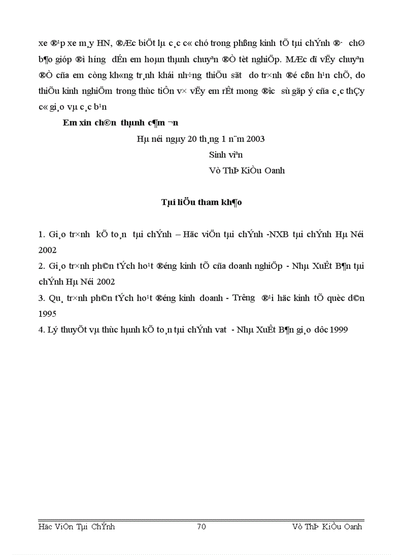 image for page Tổ chức công tác TSCĐ và phân tích tình hình quản lý trang bị và sử dụng TSCĐ ở Công ty S X XNK xe đạp xe máy Hà Nội 1