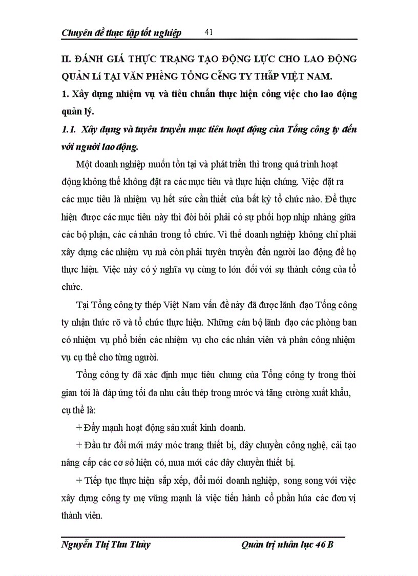 image for page Hoàn thiện công tác tạo động lực làm việc cho lao động quản lý tại cơ quan văn phòng Tổng công ty thép Việt Nam 1