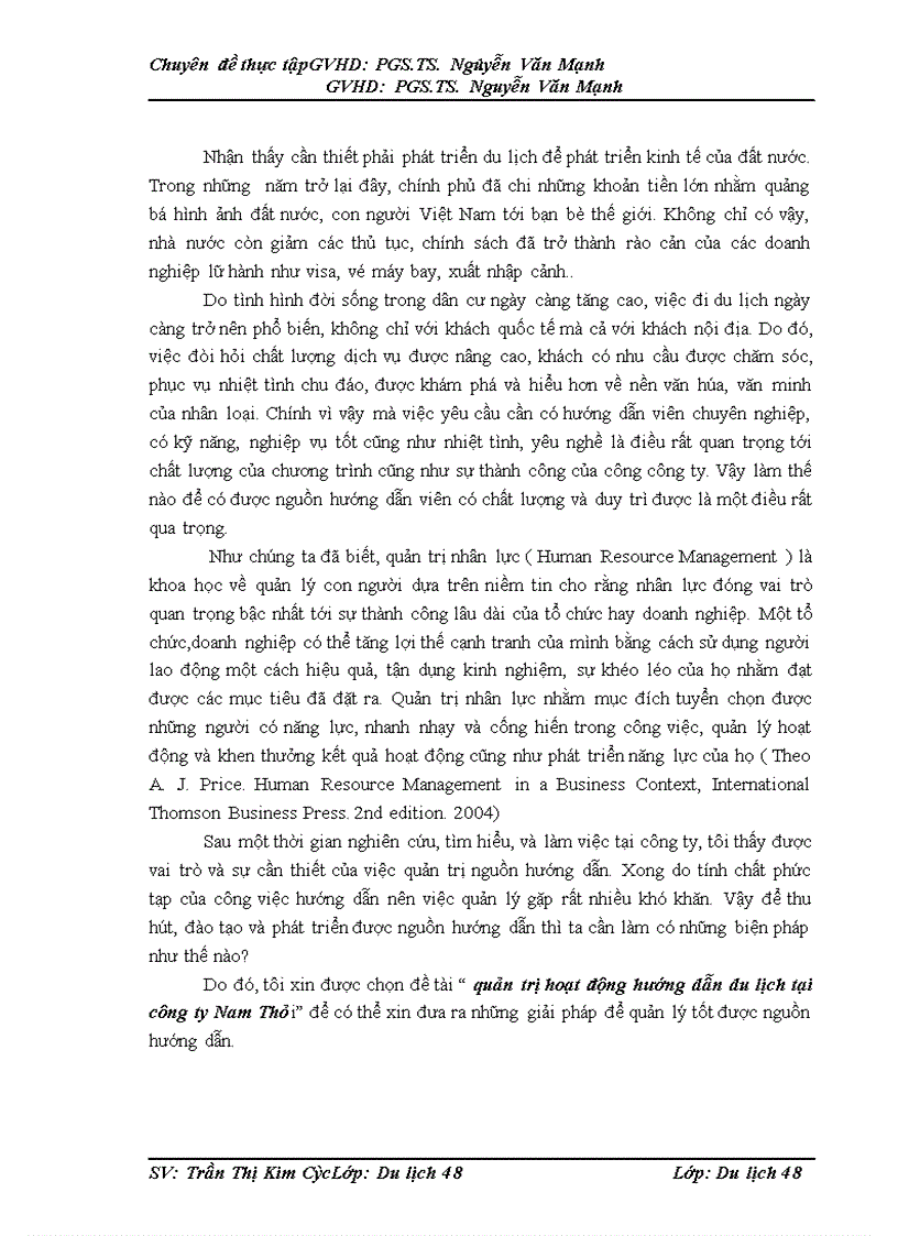 image for page quản trị hoạt động hướng dẫn du lịch tại công ty Nam Thái 1