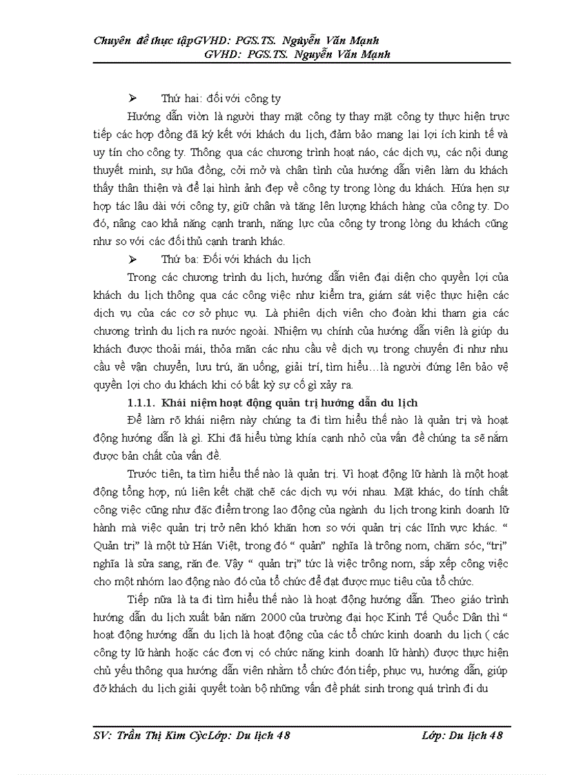 image for page quản trị hoạt động hướng dẫn du lịch tại công ty Nam Thái 1