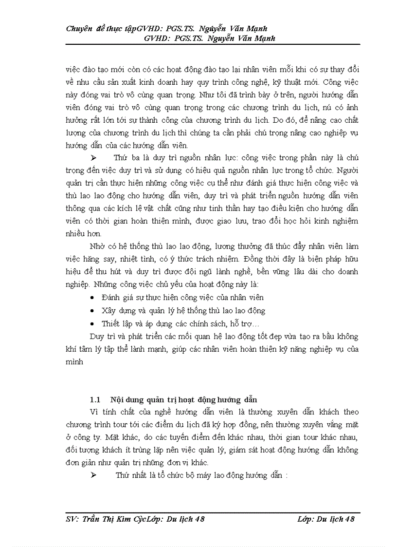 image for page quản trị hoạt động hướng dẫn du lịch tại công ty Nam Thái 1