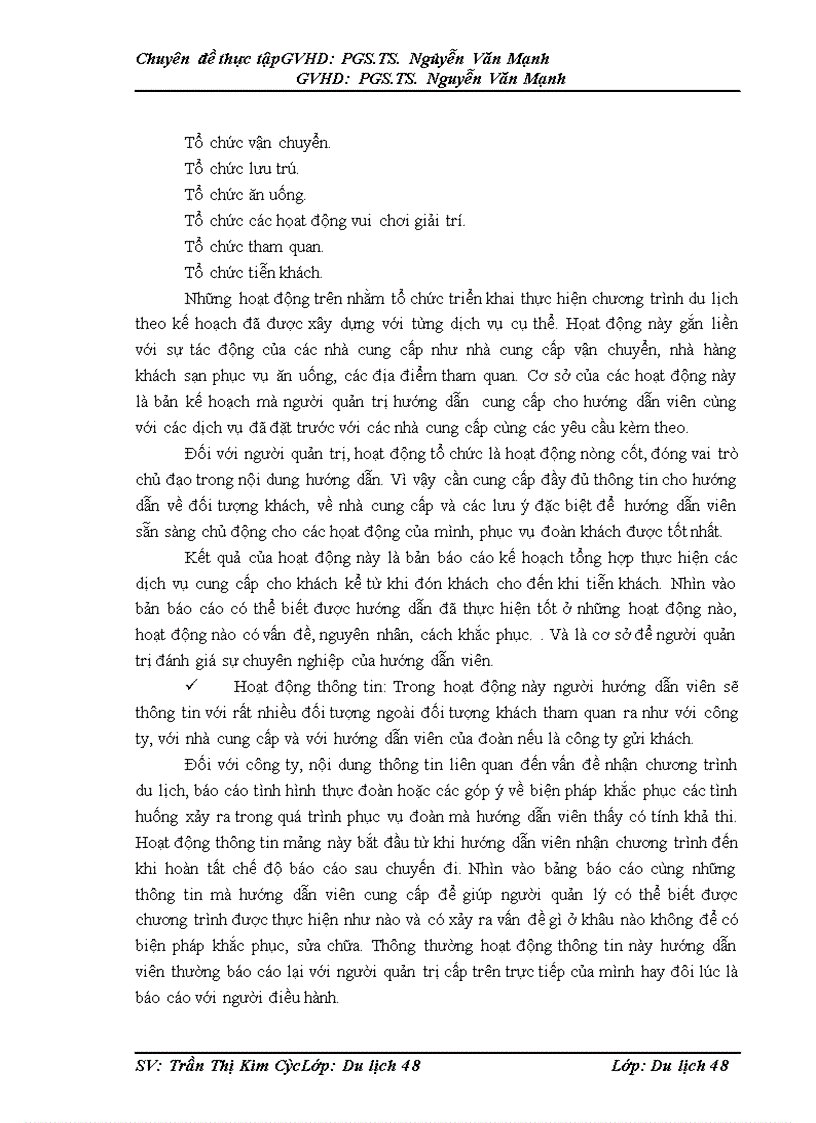 image for page quản trị hoạt động hướng dẫn du lịch tại công ty Nam Thái 1