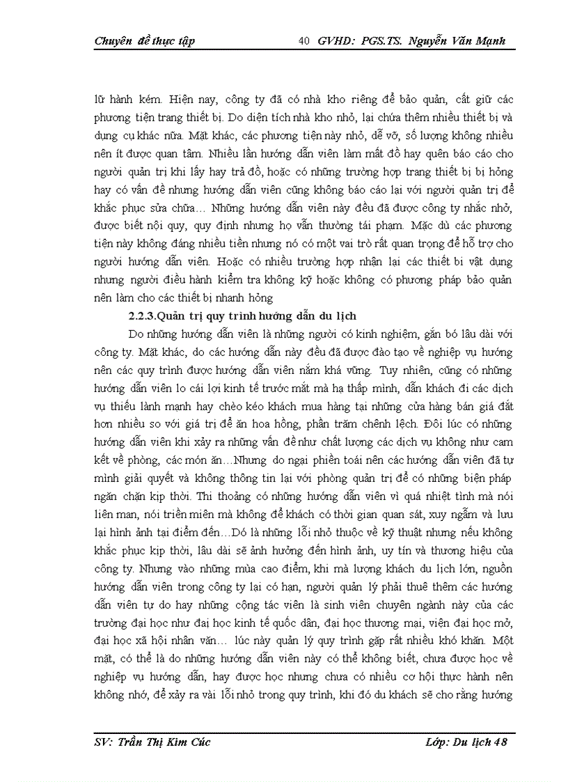 image for page quản trị hoạt động hướng dẫn du lịch tại công ty Nam Thái 1