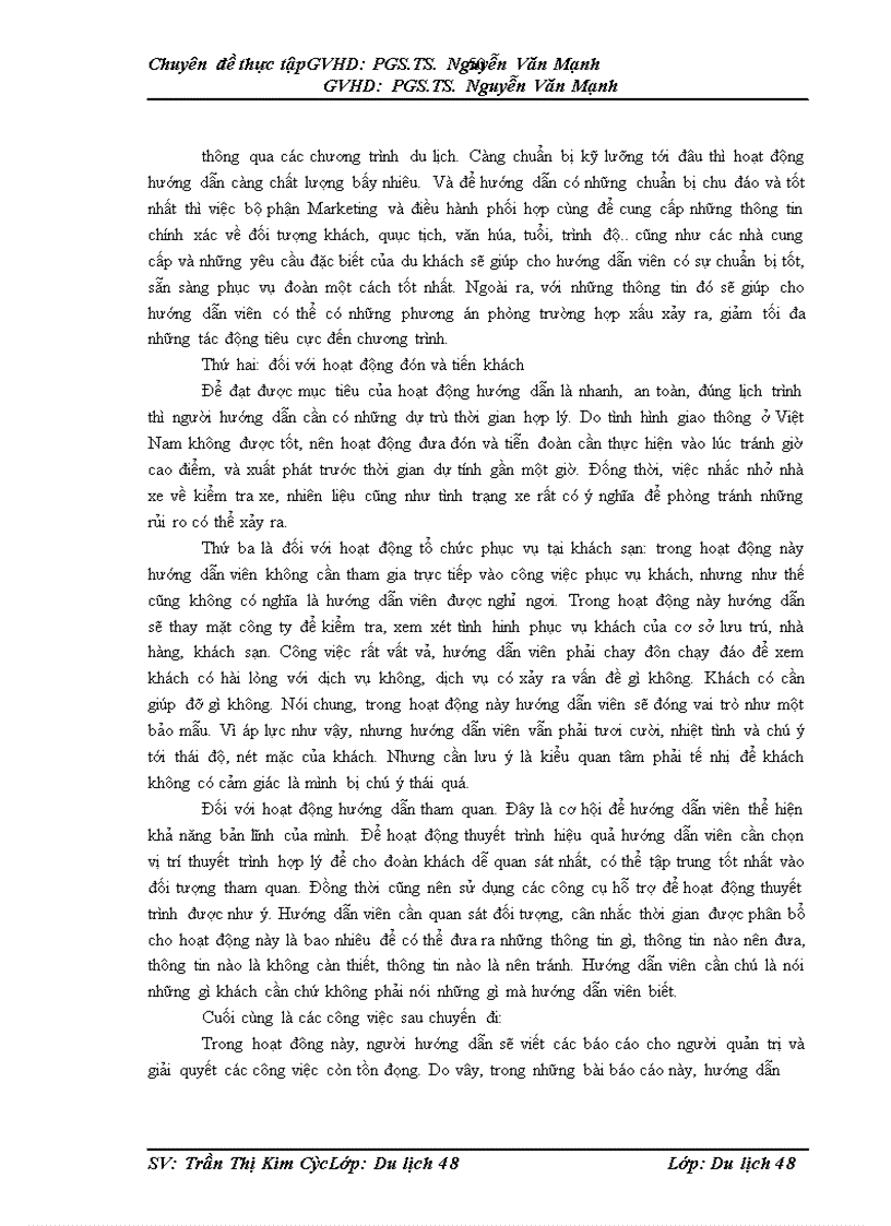 image for page quản trị hoạt động hướng dẫn du lịch tại công ty Nam Thái 1