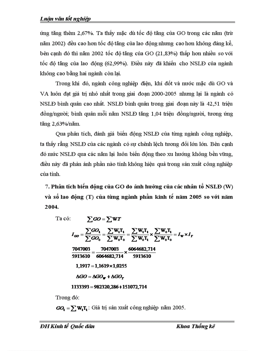 image for page Vận dụng một số phương pháp thống kê để phân tích tình hình phát triển công nghiệp trên địa bàn Hà Tây thời kỳ 2000 2005 và dự đoán đến năm 2007 1