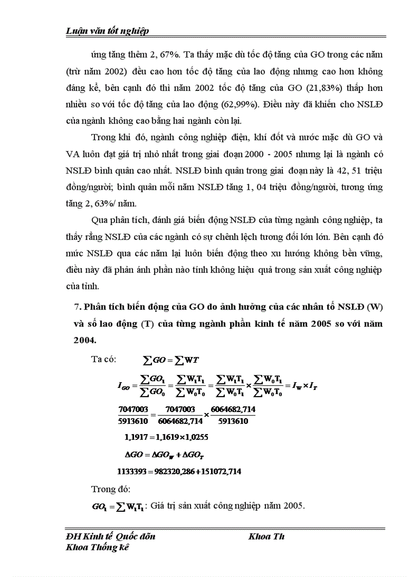 image for page Vận dụng một số phương pháp thống kê để phân tích tình hình phát triển công nghiệp trên địa bàn Hà Tây thời kỳ 2000 2005 và dự đoán đến năm 2007 1