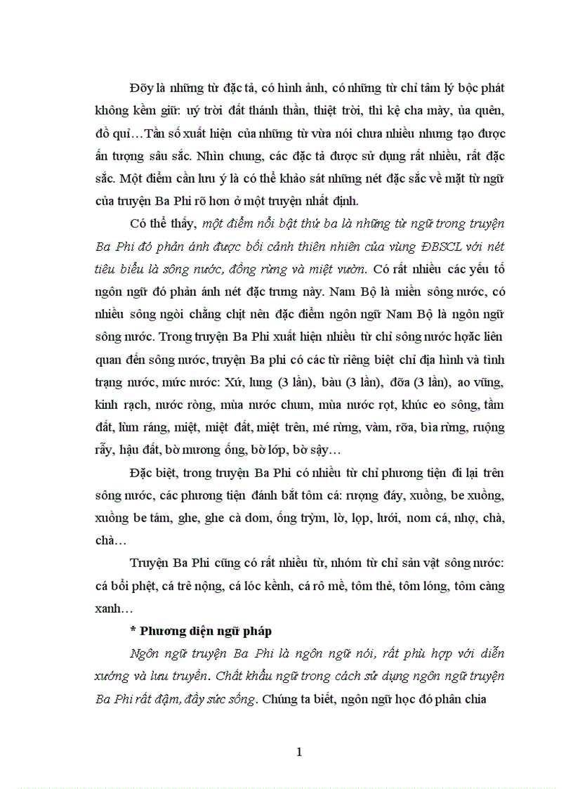 image for page Đặc điểm nội dung của truyện Bác Ba Phi