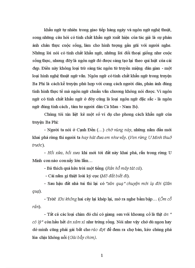 image for page Đặc điểm nội dung của truyện Bác Ba Phi