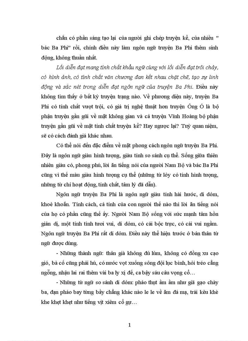 image for page Đặc điểm nội dung của truyện Bác Ba Phi