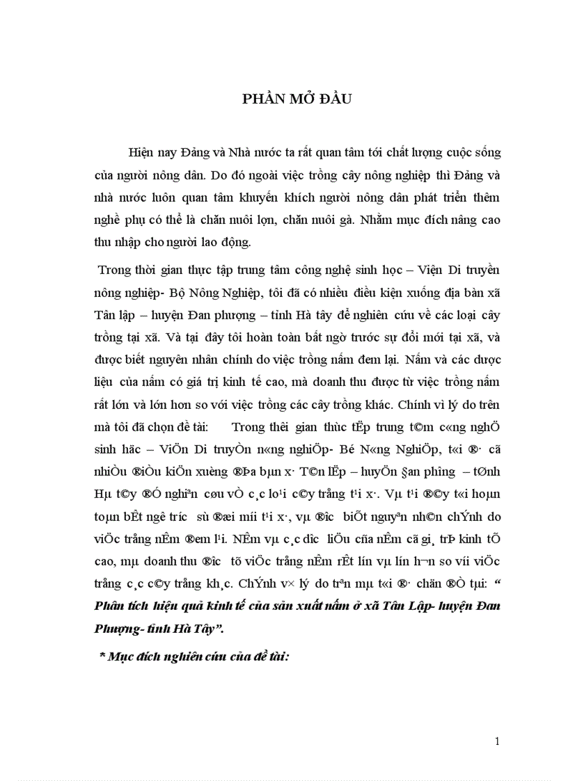 image for page Phân tích hiệu quả kinh tế của sản xuất nấm ở xã Tân Lập huyện Đan Phượng tỉnh Hà Tây 1