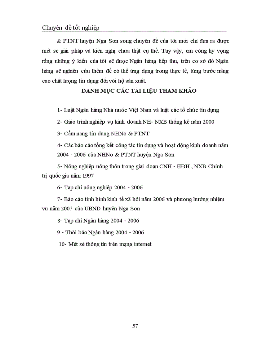 image for page Một số giải pháp nhằm nâng cao chất lượng tín dụng đối với hộ sản xuất tại NHNNo PTNT huyện Nga Sơn Thanh Hóa 1