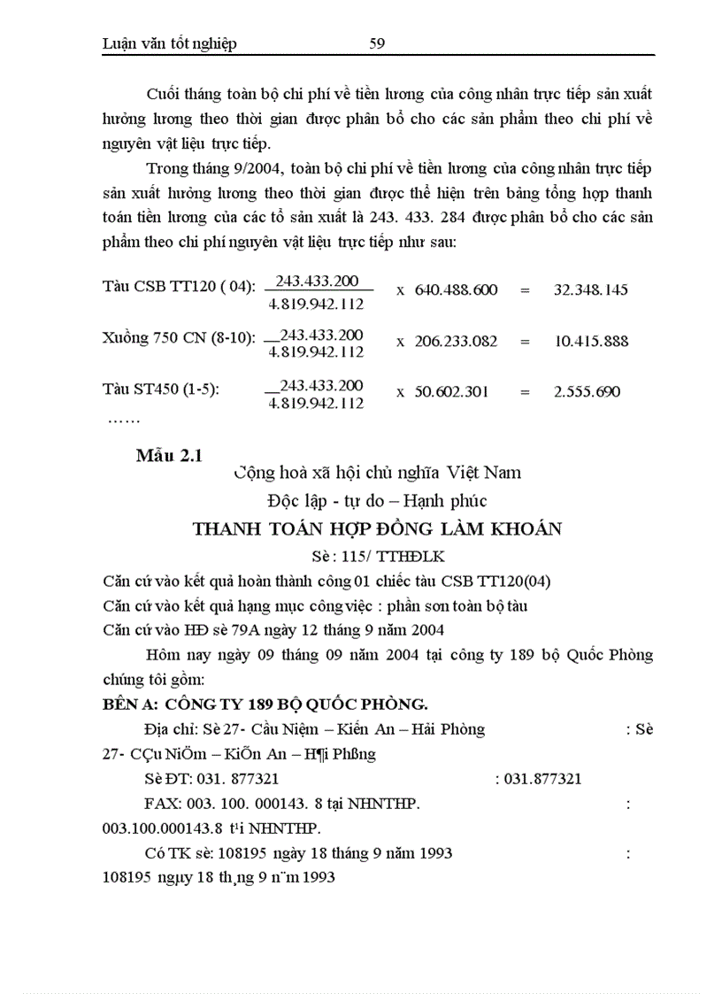 image for page Hoàn thiện công tác kế toán tập hợp chi phí sản xuất và tính giá thành sản phẩm tại công ty 189 Bộ Quốc Phòng 1