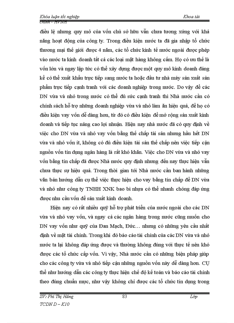 image for page Giải pháp nâng cao lợi nhuận tại Công ty TNHH XNK bao bì nhựa