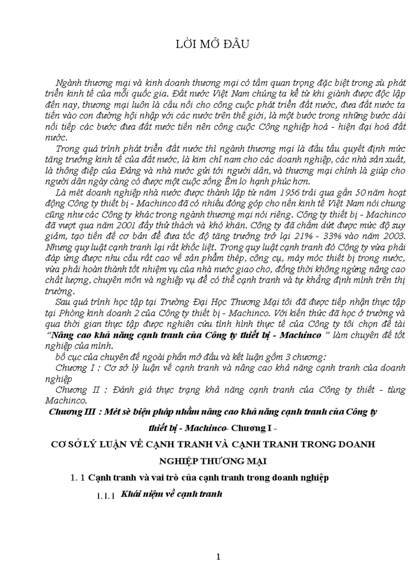 image for page Nâng cao khả năng cạnh tranh của Công ty thiết bị Machinco