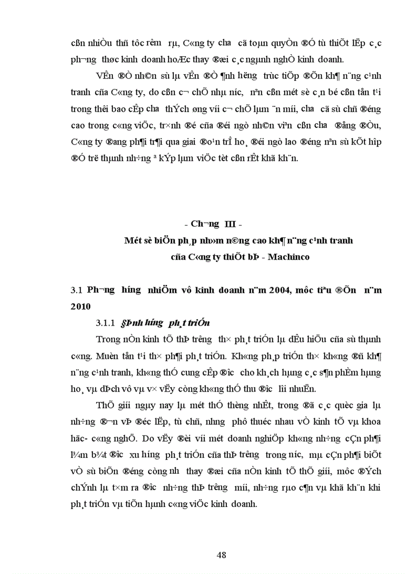 image for page Nâng cao khả năng cạnh tranh của Công ty thiết bị Machinco
