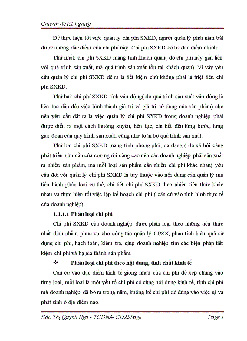 image for page Các giải pháp chủ yếu tăng cường quản lý chi phí sản xuất kinh doanh và hạ giá thành sản phẩm tại công ty cổ phần Nguyễn Hồng II 1