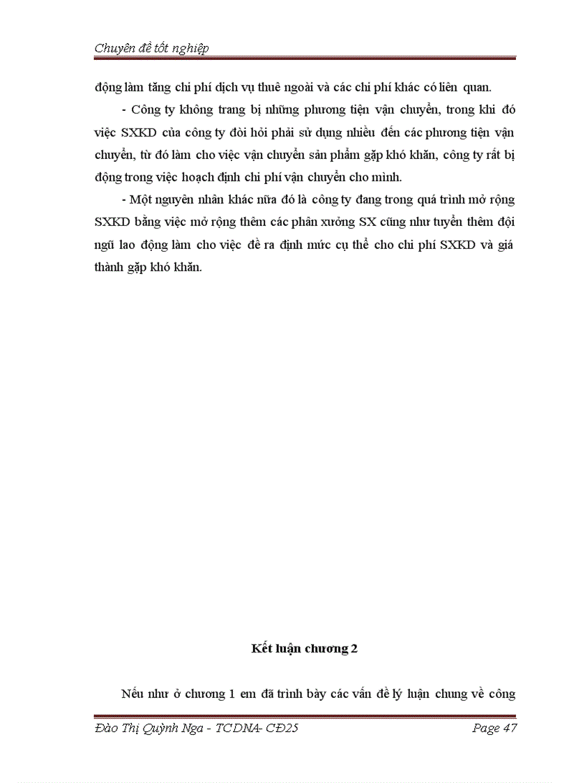 image for page Các giải pháp chủ yếu tăng cường quản lý chi phí sản xuất kinh doanh và hạ giá thành sản phẩm tại công ty cổ phần Nguyễn Hồng II 1