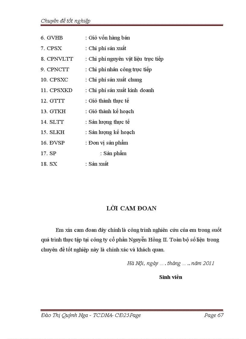 image for page Các giải pháp chủ yếu tăng cường quản lý chi phí sản xuất kinh doanh và hạ giá thành sản phẩm tại công ty cổ phần Nguyễn Hồng II 1