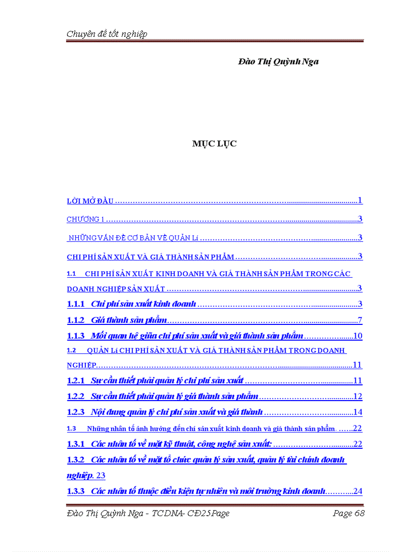 image for page Các giải pháp chủ yếu tăng cường quản lý chi phí sản xuất kinh doanh và hạ giá thành sản phẩm tại công ty cổ phần Nguyễn Hồng II 1